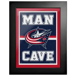 Columbus Blue Jackets 12x16  Man Cave Framed Sign