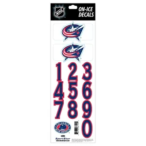 Columbus Blue Jackets Sidelines NHL Team Logo Helmet Decals