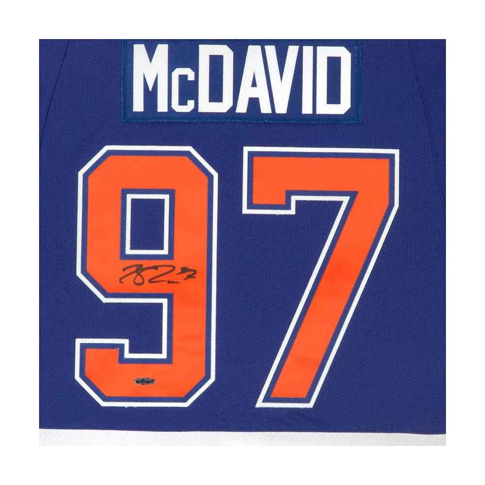 Connor McDavid Autographed Edmonton Oilers Authentic Reebok Blue Jersey