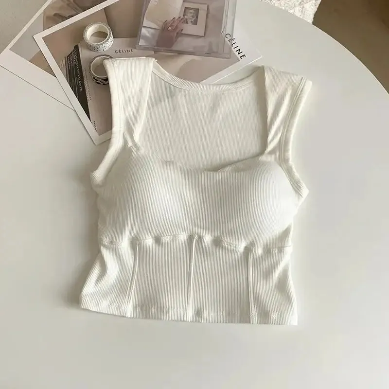 Corduroy Square Neck Crop Top for Chic Comfort and Style