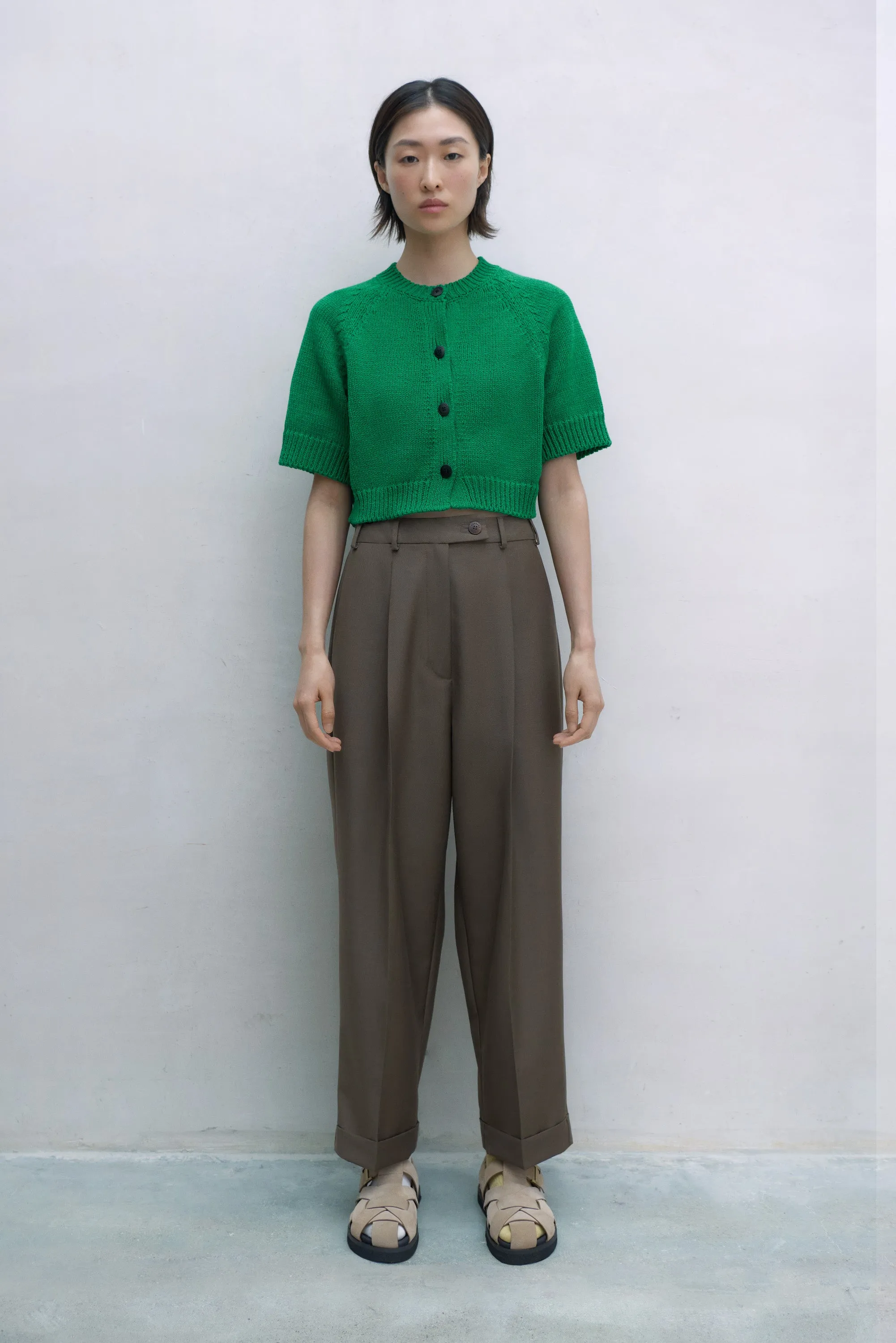 Cotton Buttoned Top, Pasto