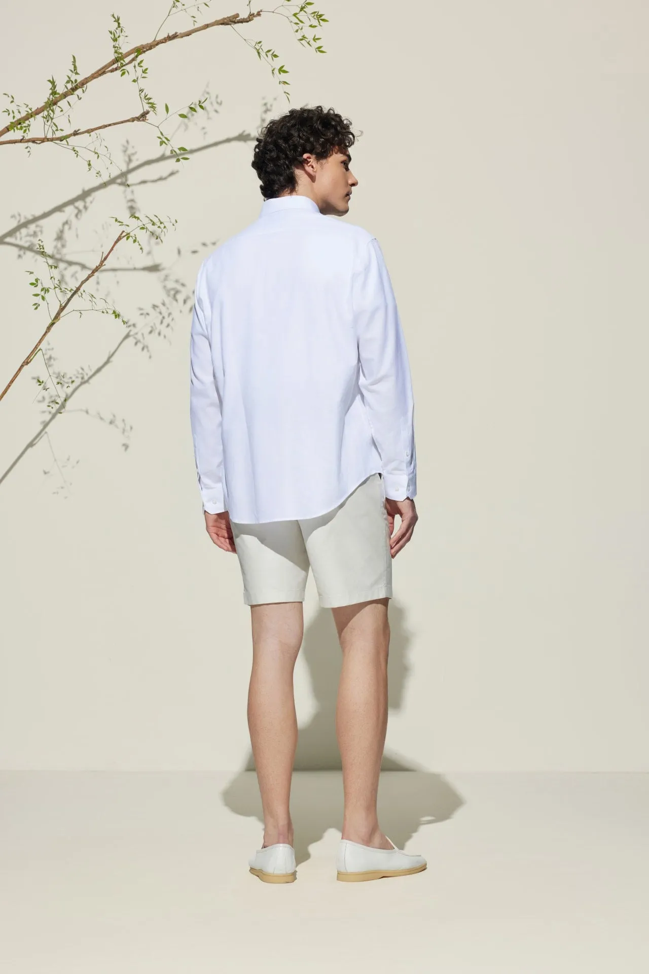 Cotton Oxford Comfort Fit Colour Blocking Casual Shirt
