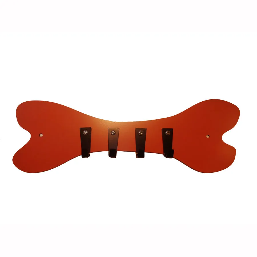Cranberry Coat, Key or Leash Dog Bone Hook