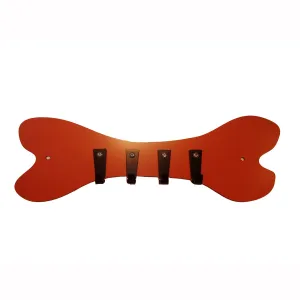 Cranberry Coat, Key or Leash Dog Bone Hook