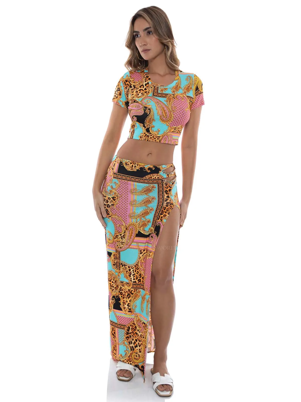 Crop-Chain Skirt