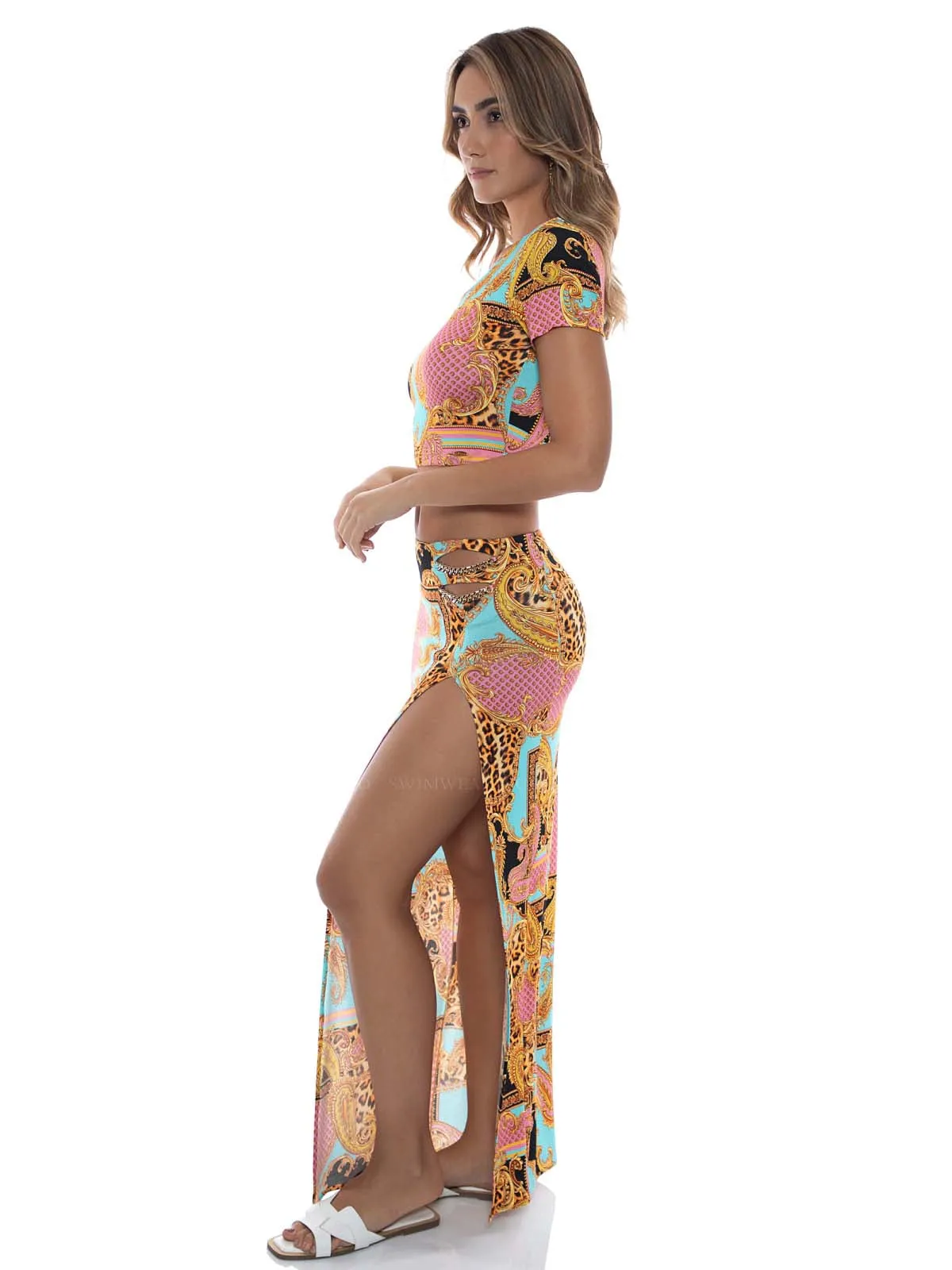 Crop-Chain Skirt