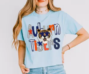 Cropped Comfort Colors Auburn Shirt / Adult Sizes