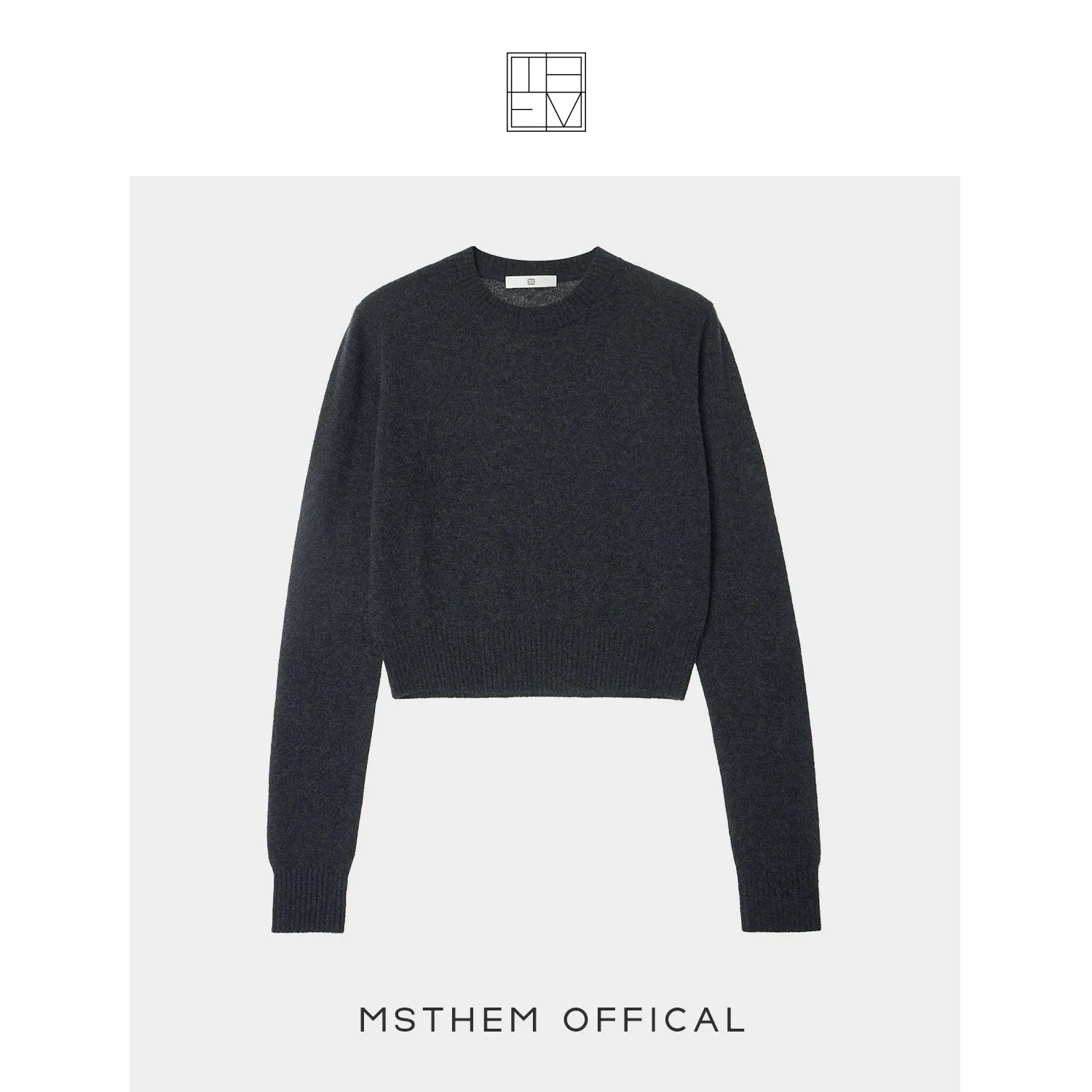 Cropped Crewneck Sweater
