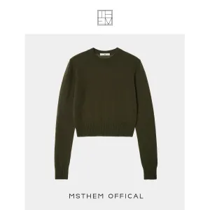 Cropped Crewneck Sweater