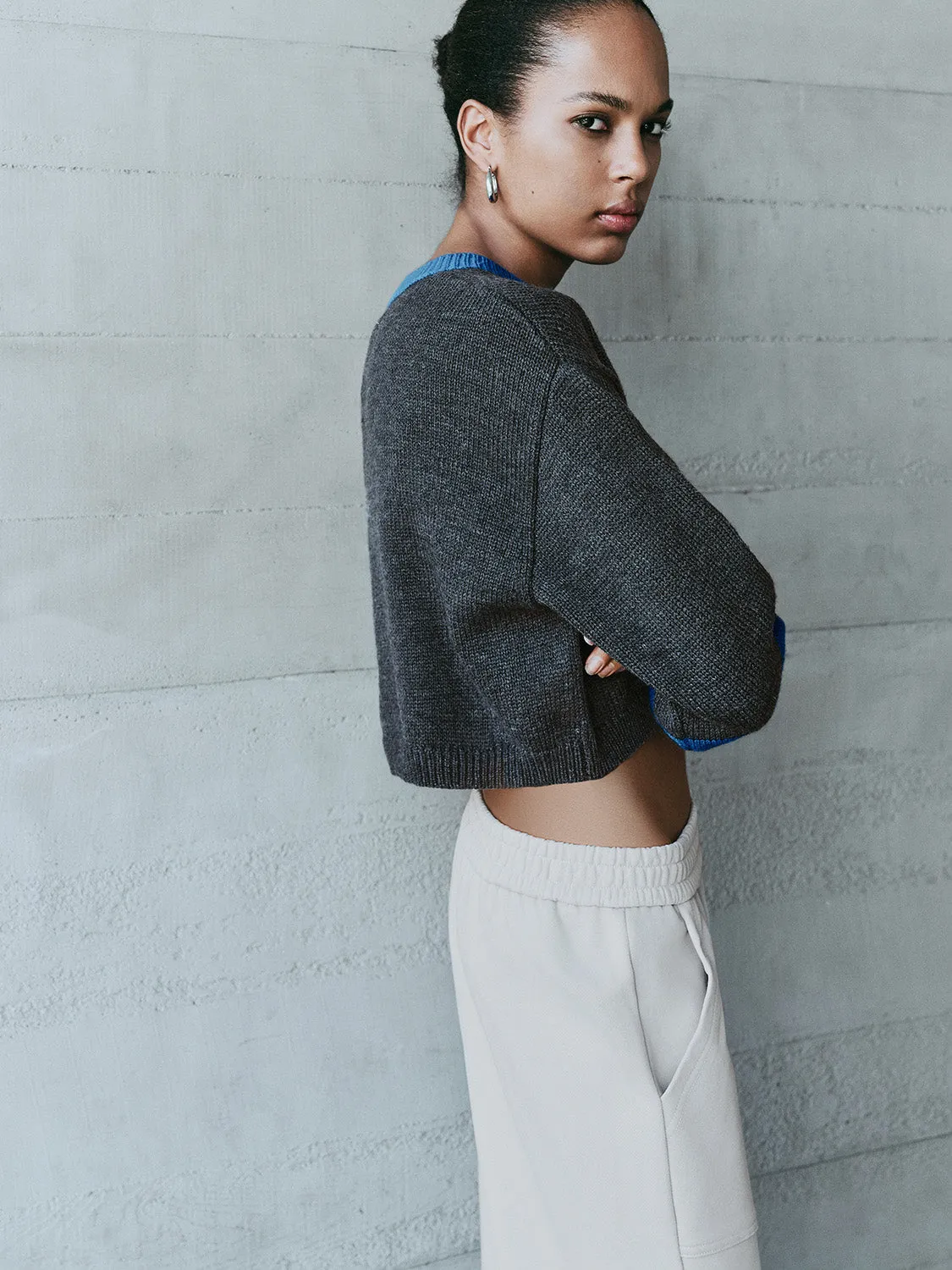 Cropped Knitted T-Shirts