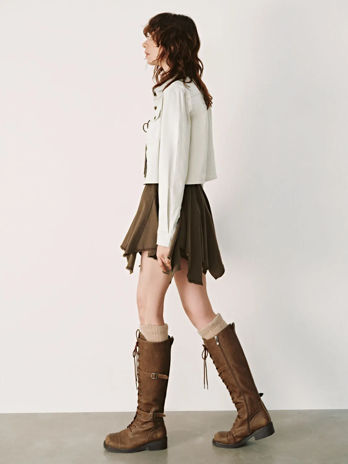 Cropped Long Sleeve Shirts