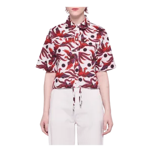 Cropped Shirt Red