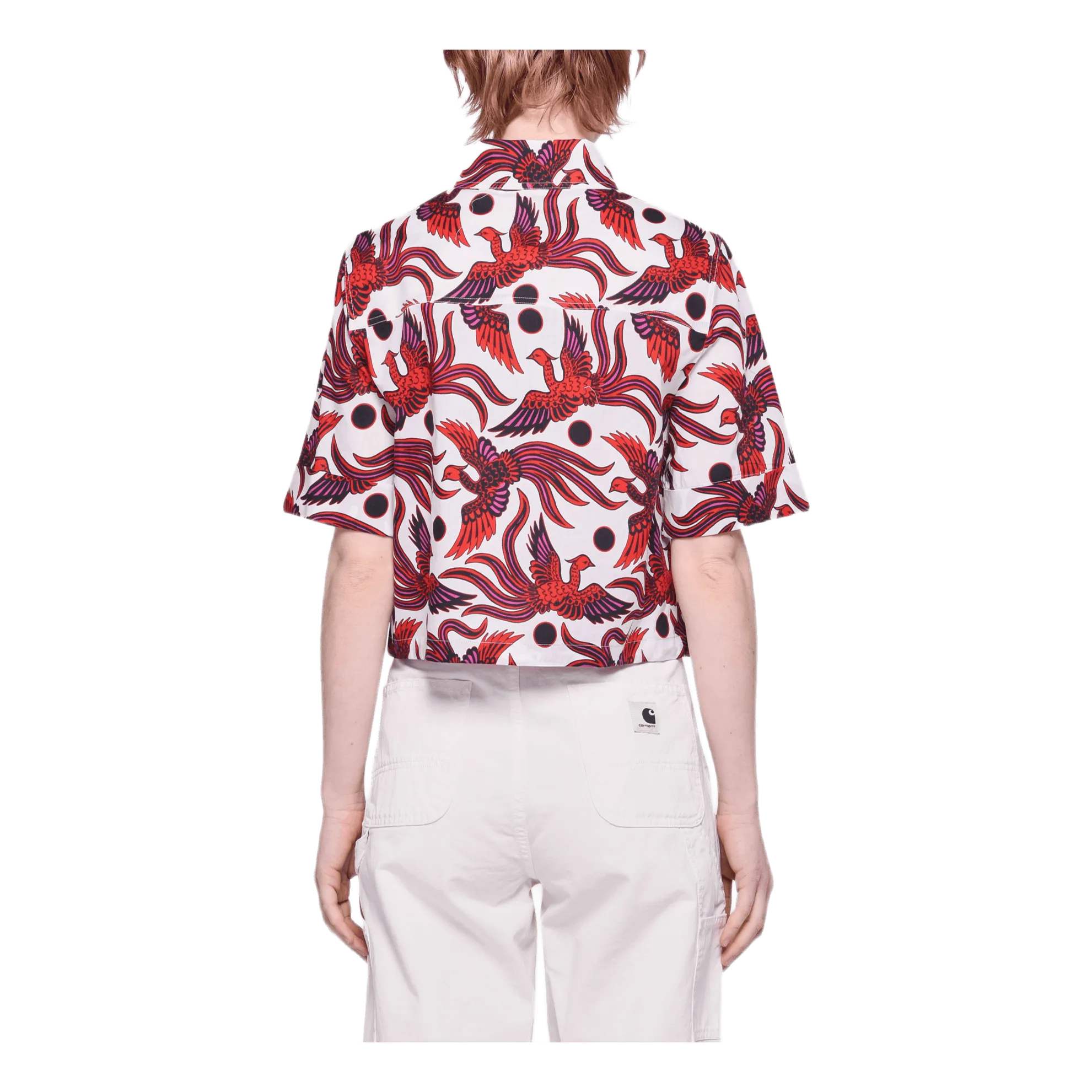 Cropped Shirt Red