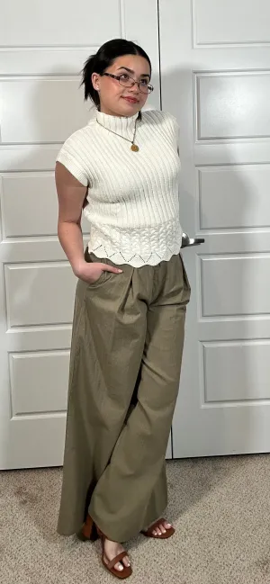 Cropped Sweater Vest