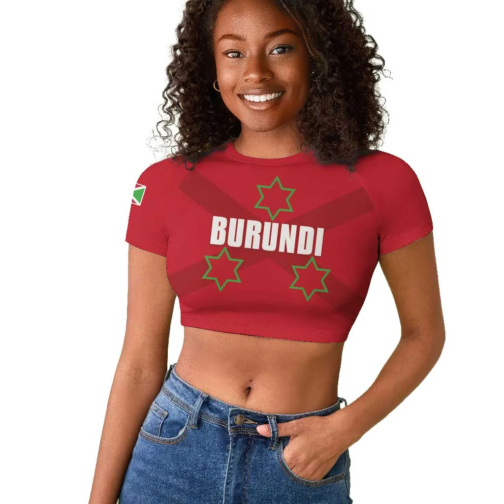 Custom Burundi Football Raglan Cropped T shirt Go Intamba Go LT15
