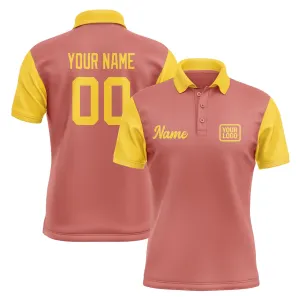 Custom Copper Rose Gold Short-Sleeve Polo Shirt
