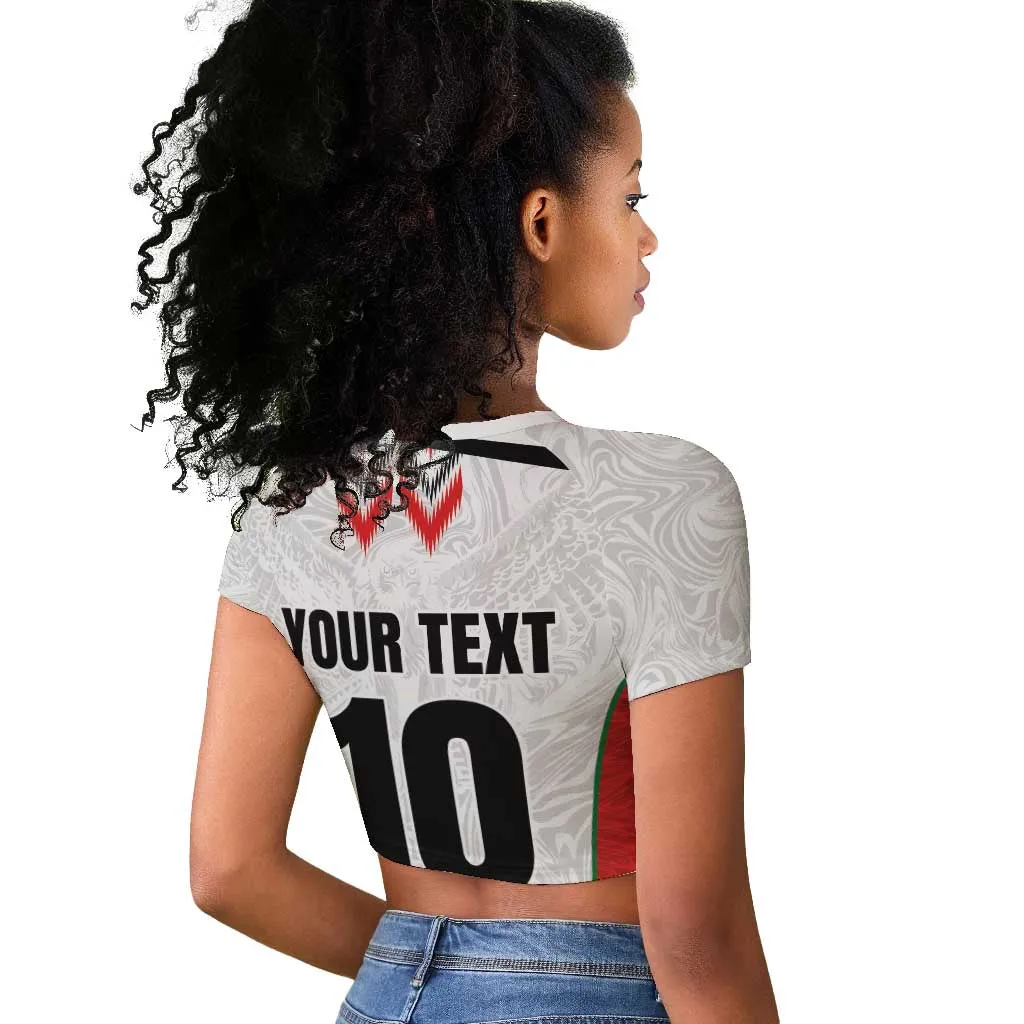 Custom Sudan Football Raglan Cropped T shirt Wings of Victory - Go Falcons of Jediane LT03