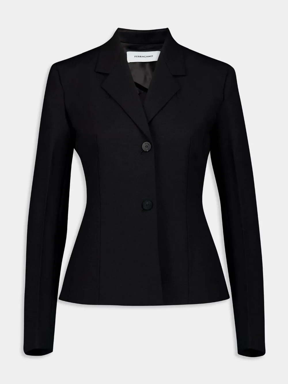 Cut-Out Wool Blazer