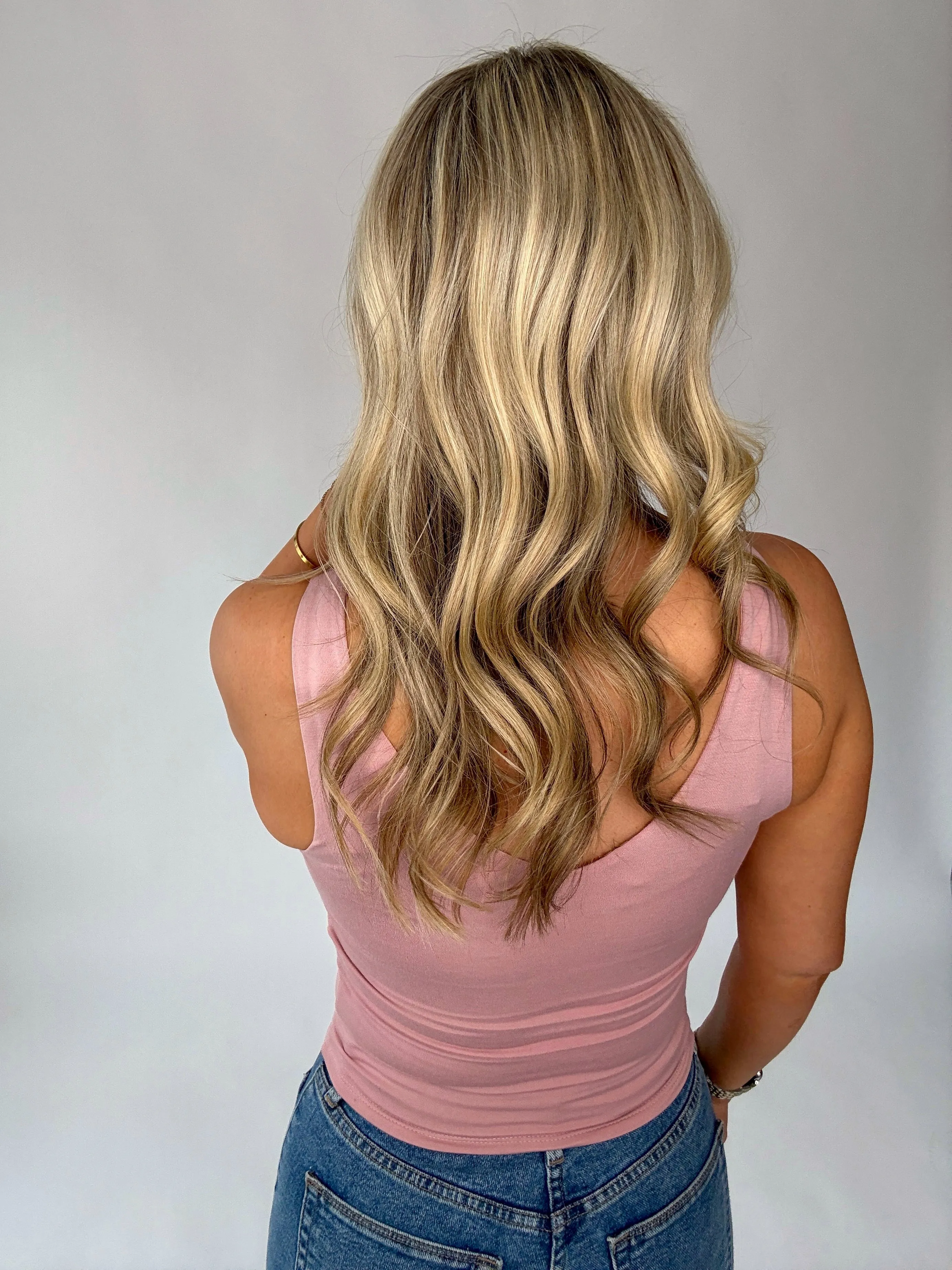 Daily Dose Double Layer Tank - Dusty Rose