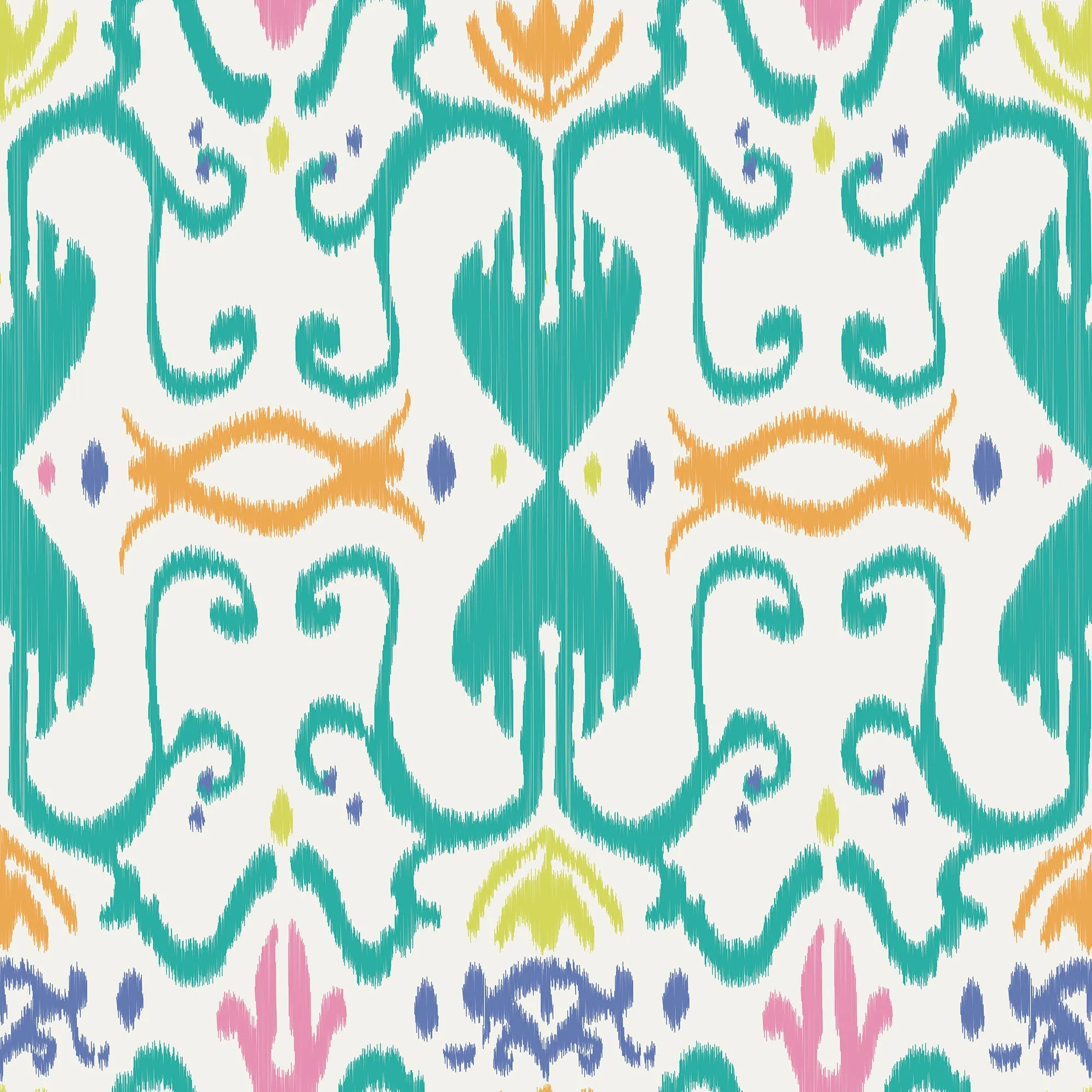 Dana Blouse in Tropical Ikat