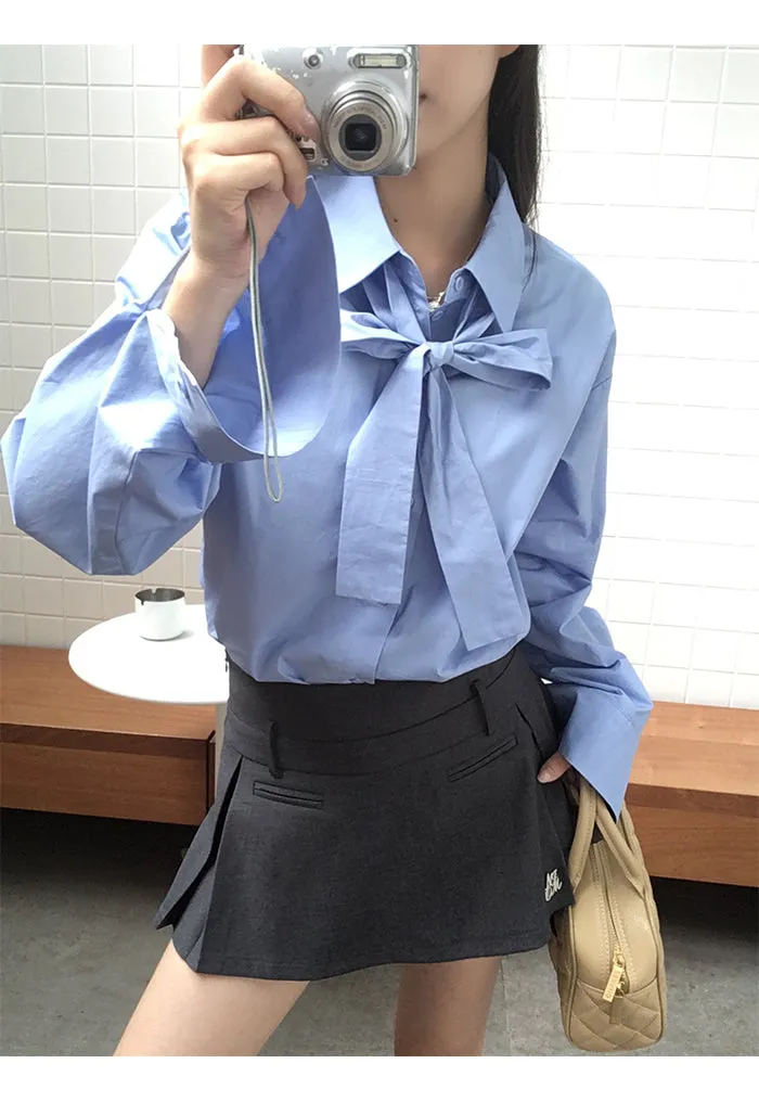 dark gray culotte skirt