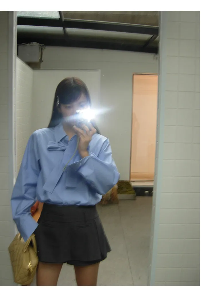 dark gray culotte skirt