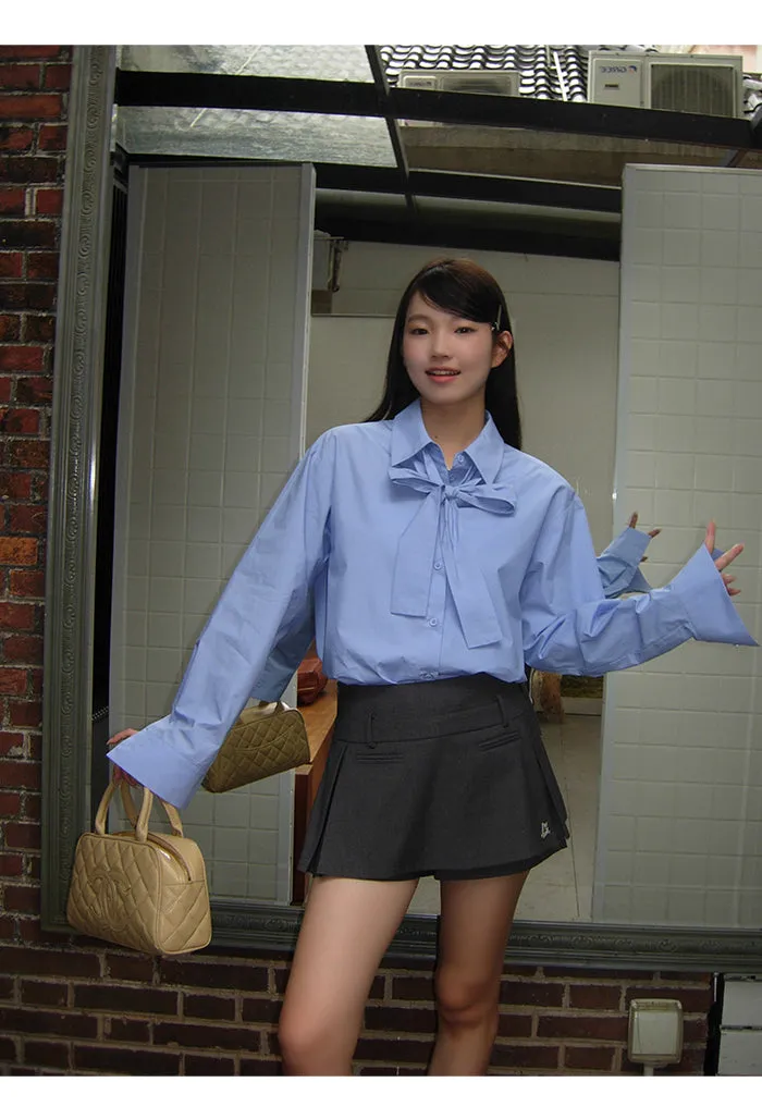dark gray culotte skirt