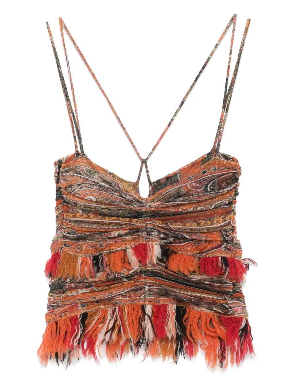 Darlene printed cotton top