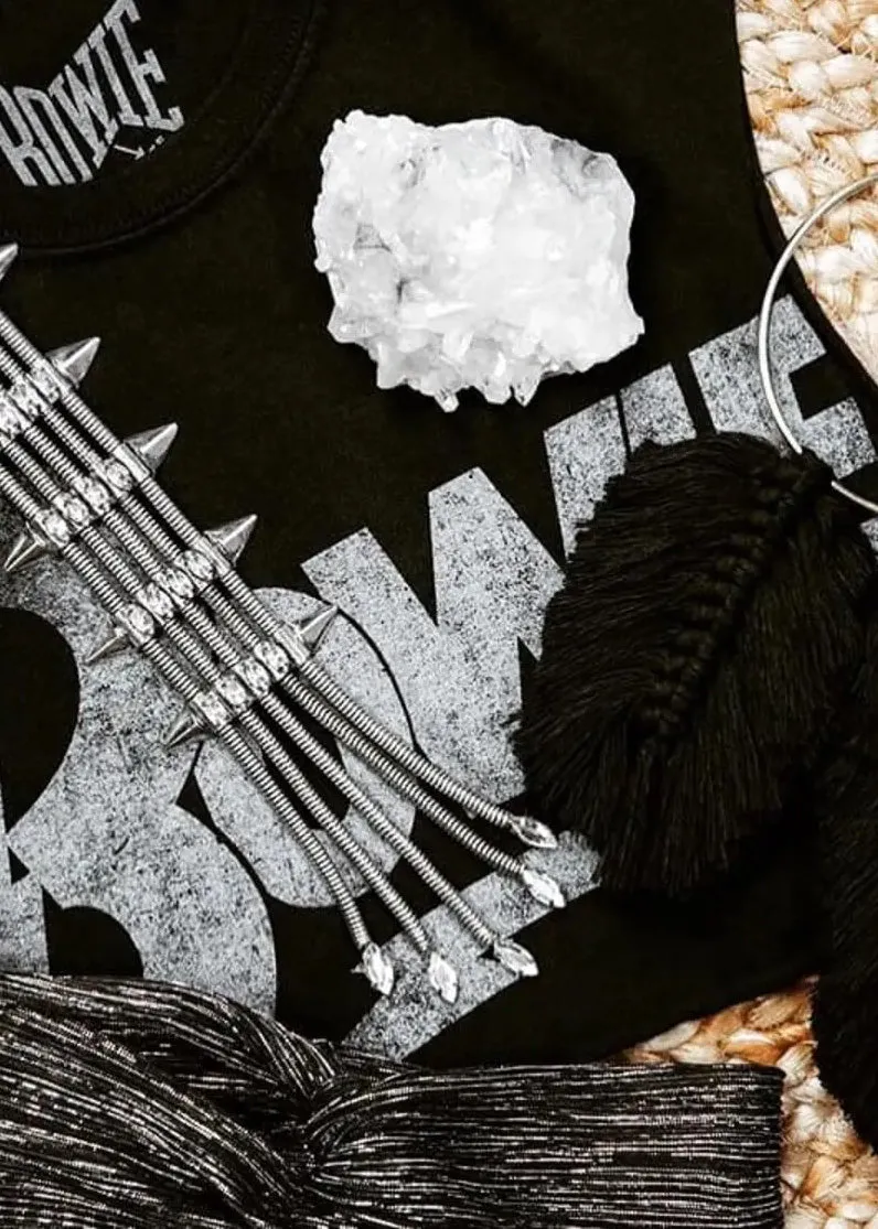 David Bowie Cropped Tee by Goodie Two Sleeves
