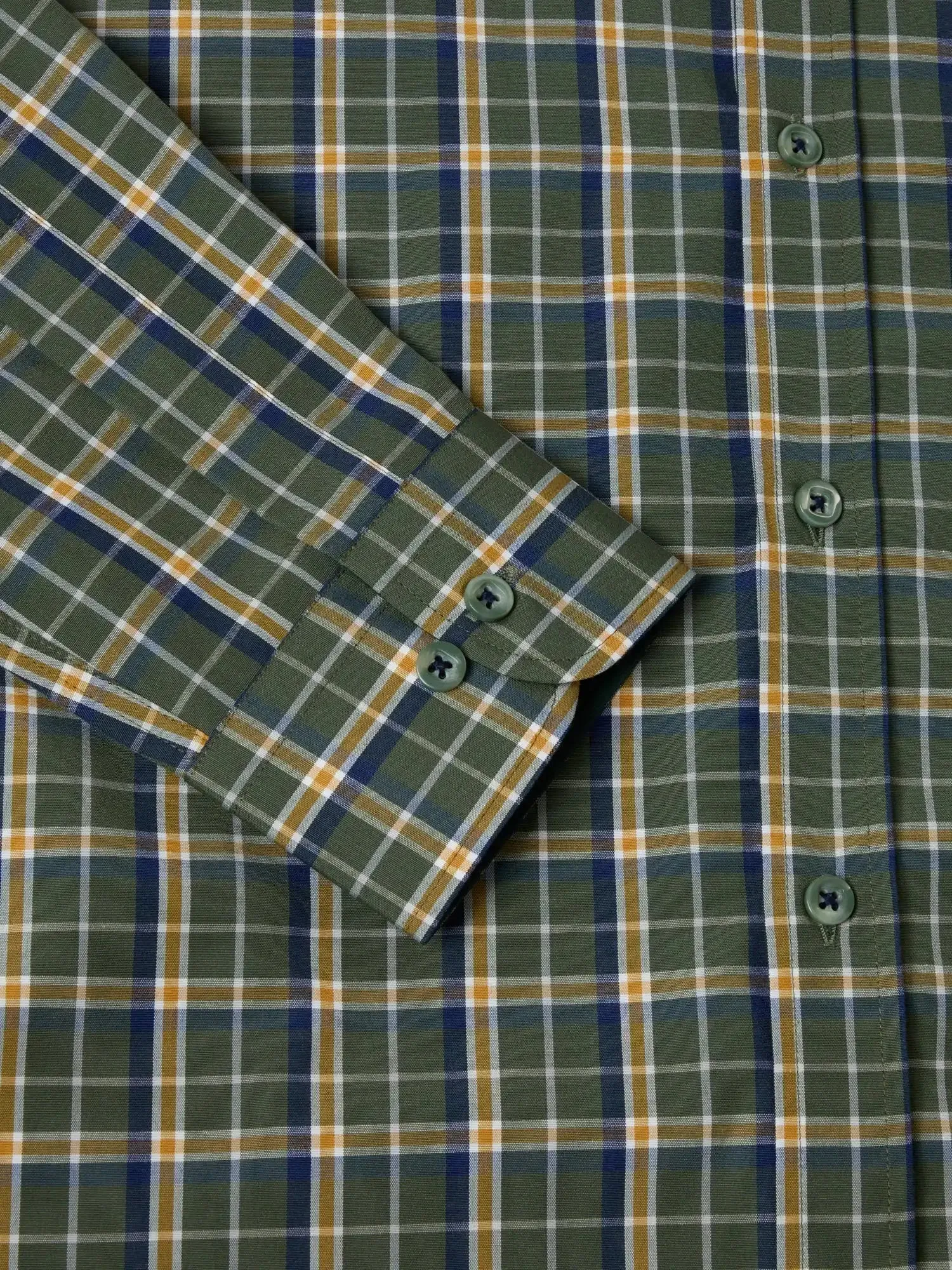 DG's Drifter Mens Long Sleeve Check Shirt Ivano 14474/35 Olive