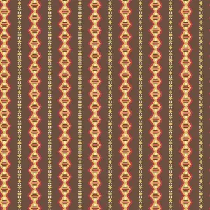 Di Ford-Hall - Cloverdale House - Geometric Stripe - Brown