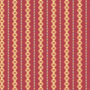 Di Ford-Hall - Cloverdale House - Geometric Stripe - Red