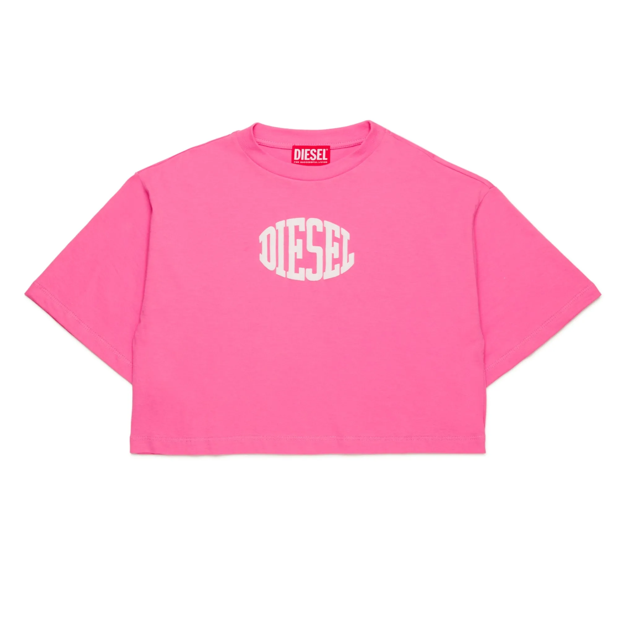 Diesel Tarki Pink Cropped T-Shirt