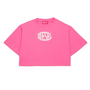 Diesel Tarki Pink Cropped T-Shirt