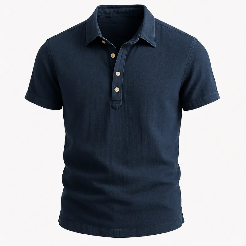 Domoir | Breezy Linen Polo Shirt