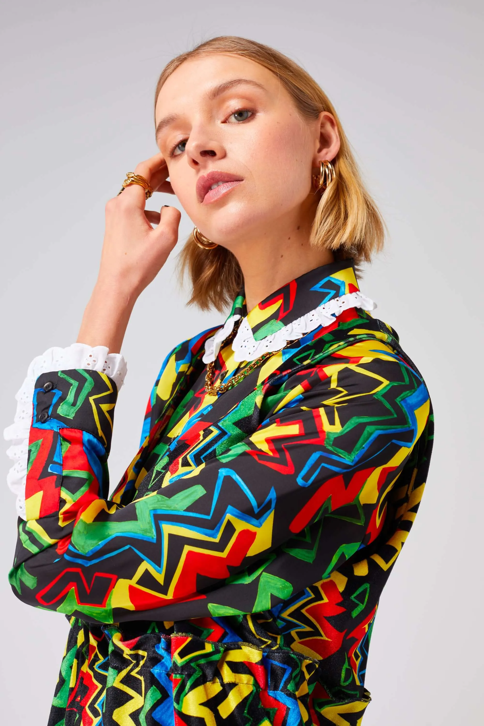 Dori shirt in Electric print