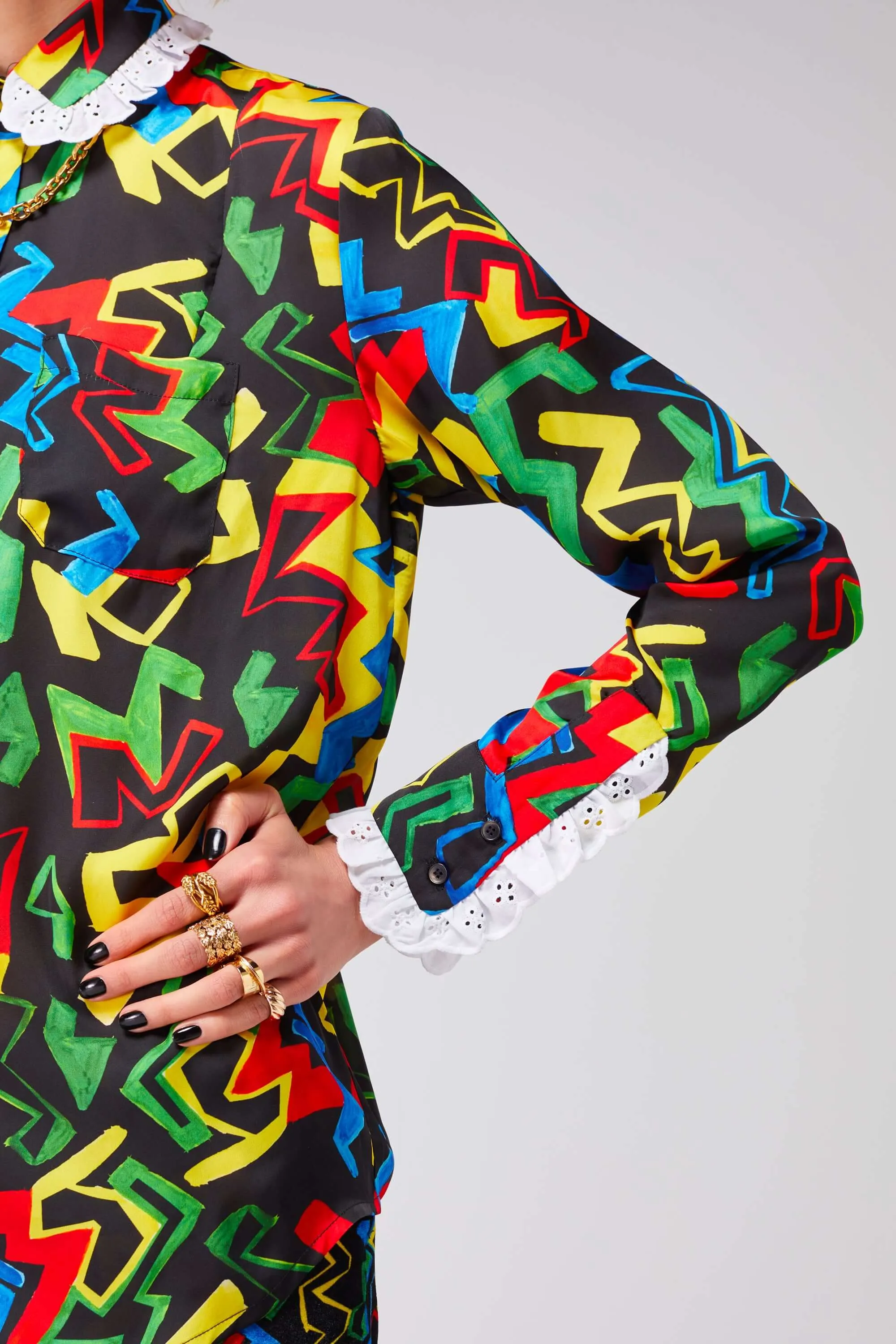 Dori shirt in Electric print