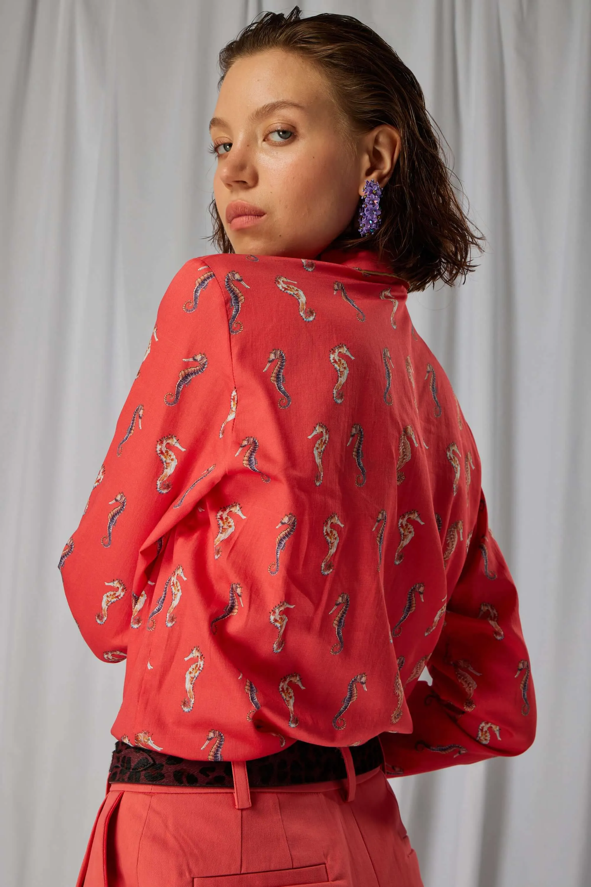 Dori shirt in Gravure print