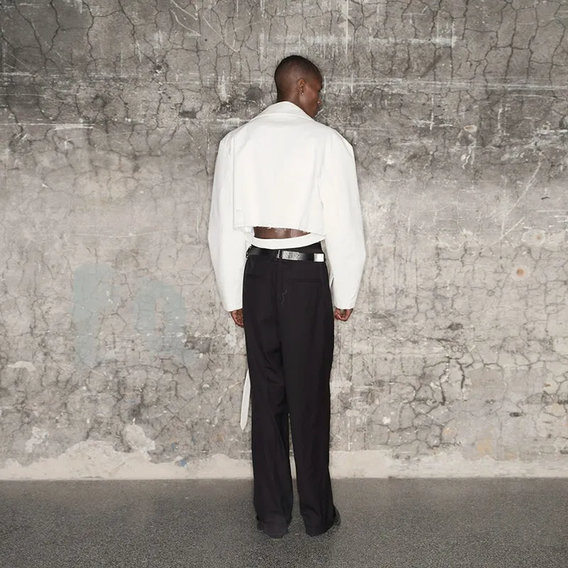 Double-Breasted Cropped Jacket