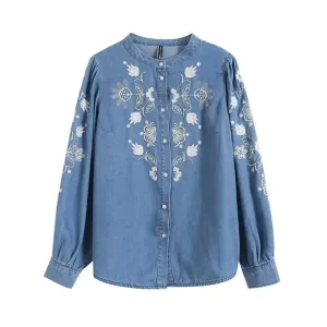 Elena Denim Blouse