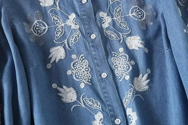 Elena Denim Blouse