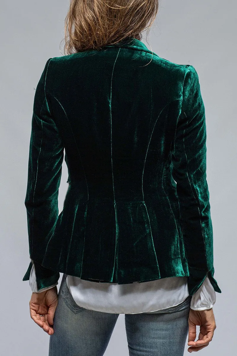 Elsa | Retro Velvet Lapel Blazer