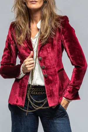 Elsa | Retro Velvet Lapel Blazer