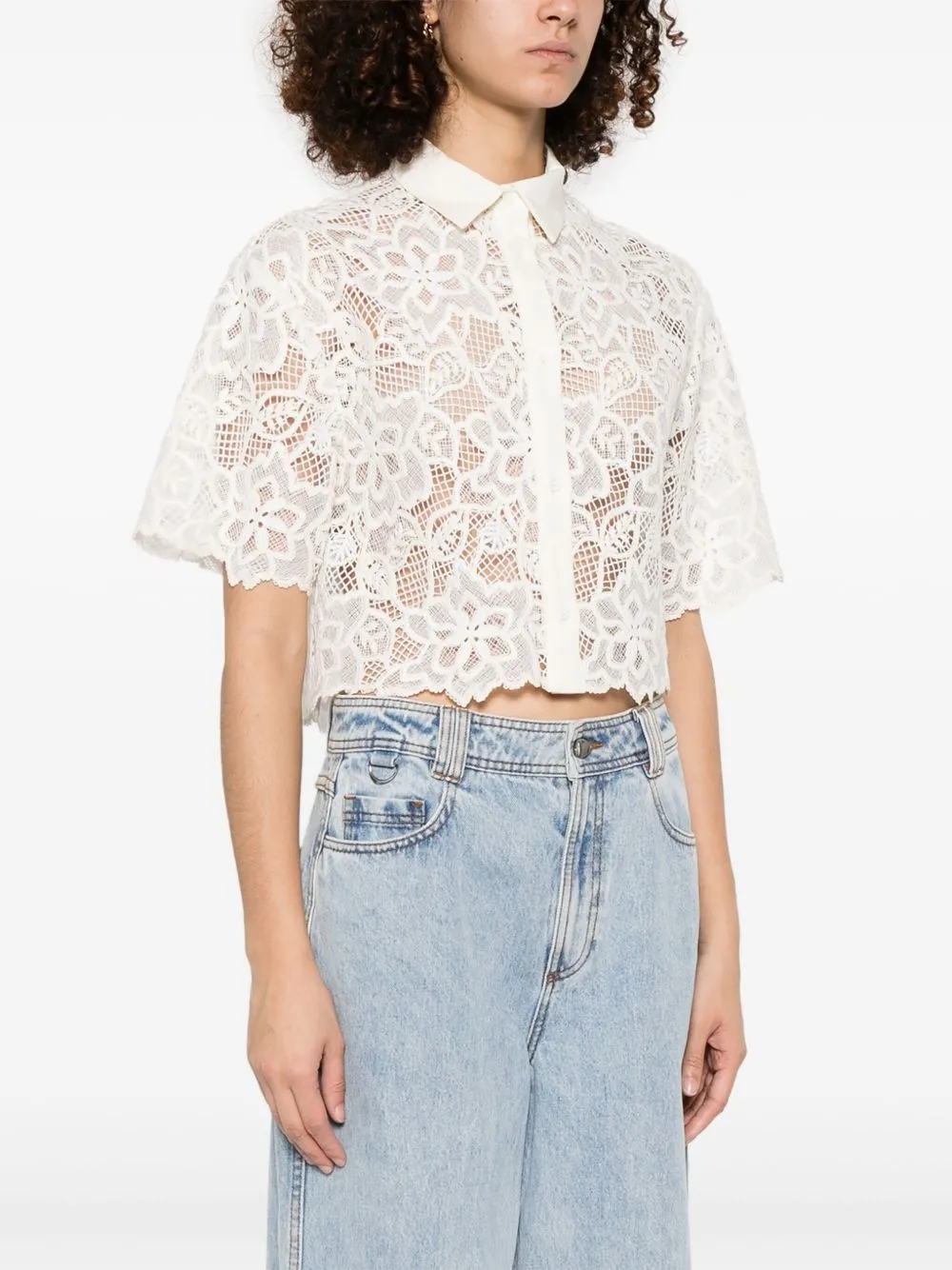 Embroidered cotton shirt