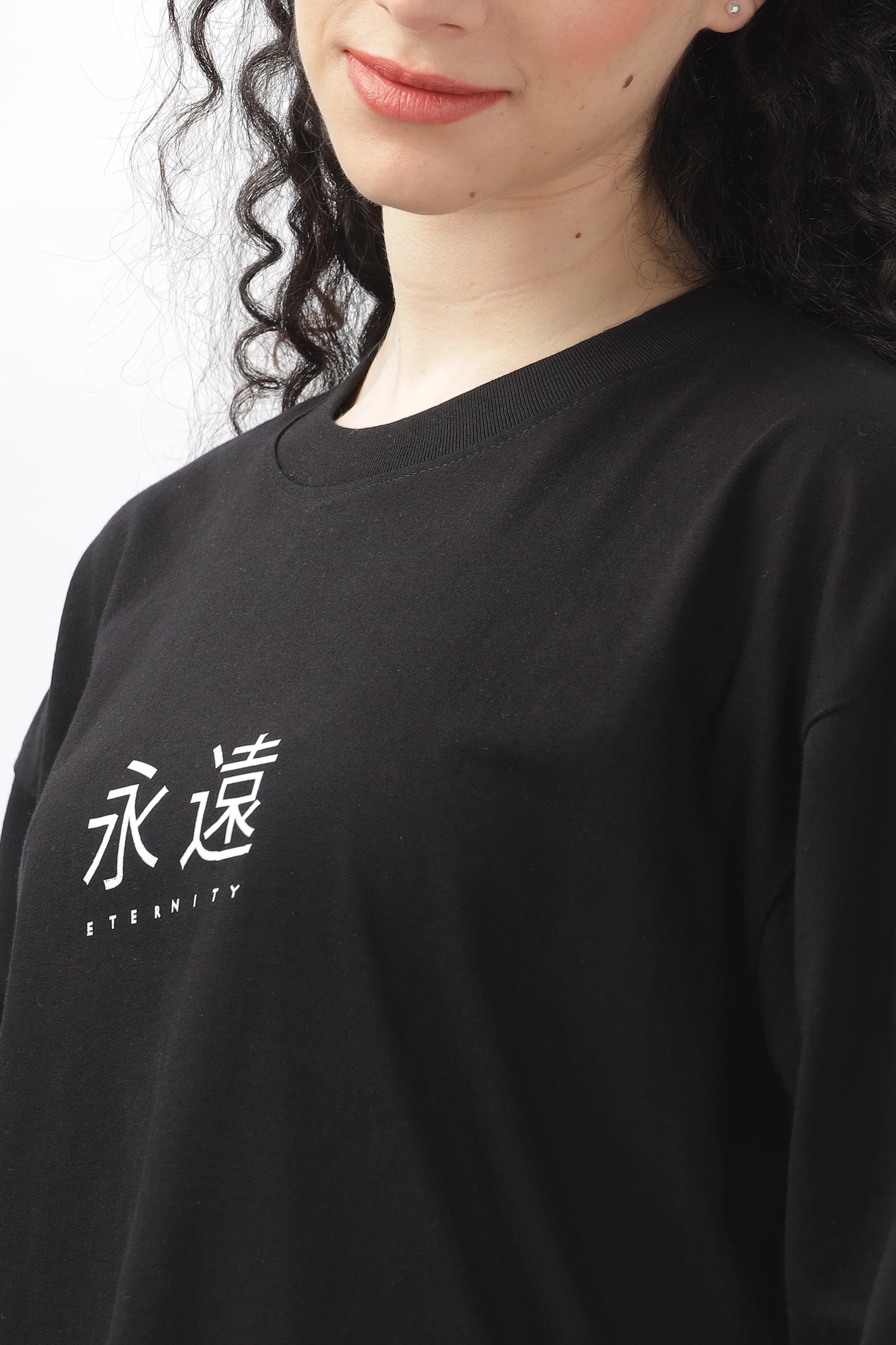 Eternity Black Oversized T-shirt