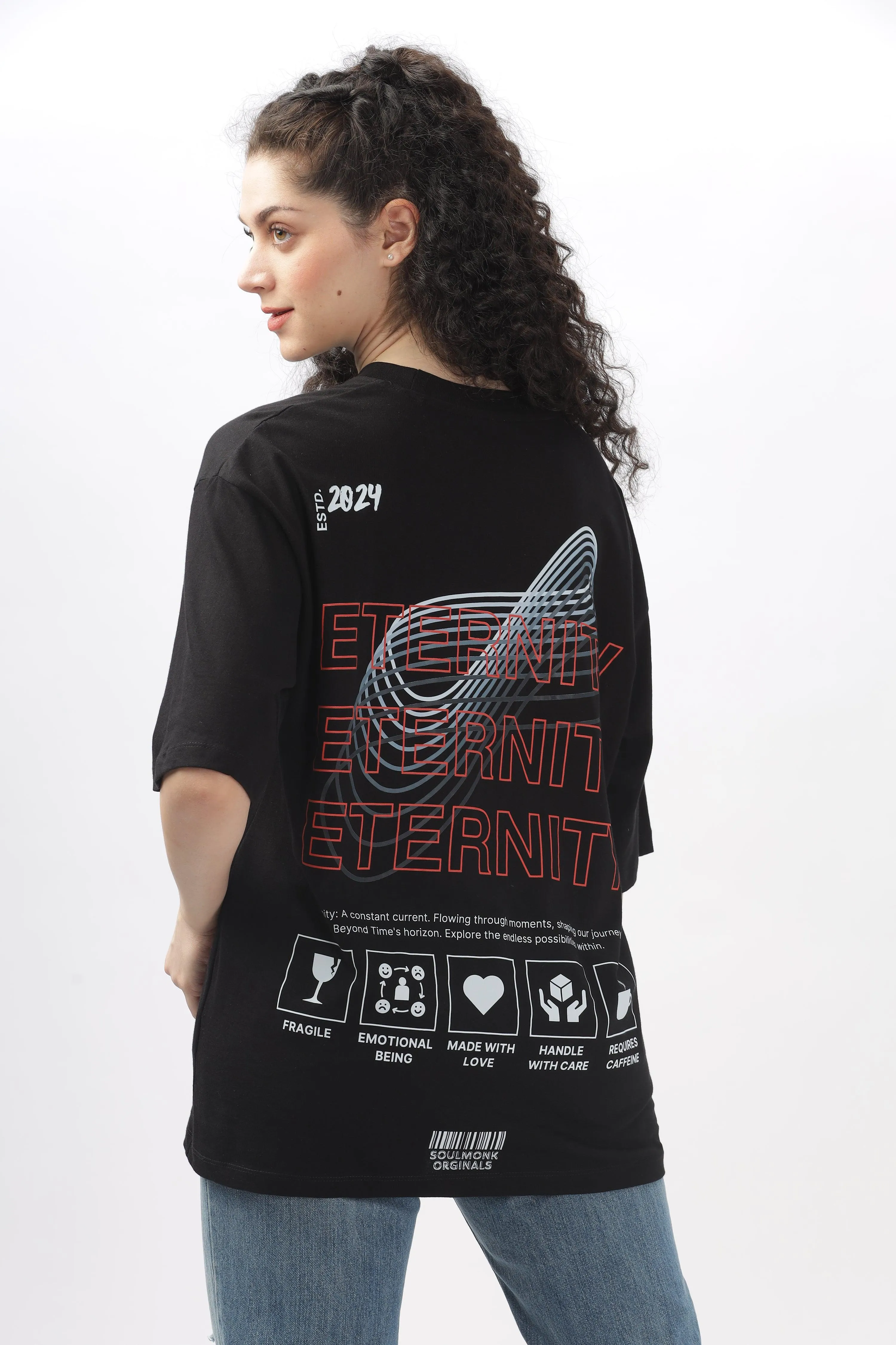Eternity Black Oversized T-shirt