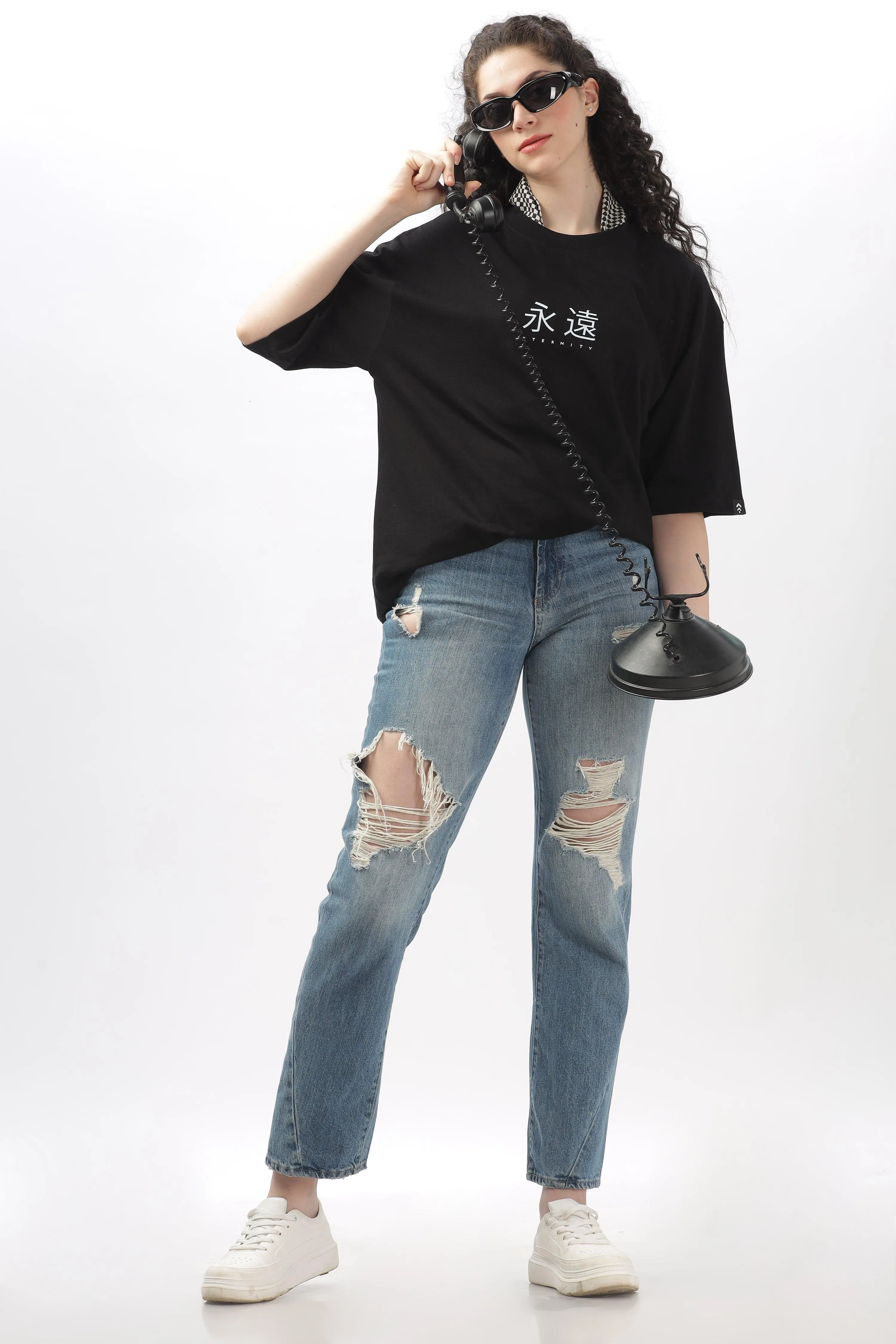 Eternity Black Oversized T-shirt