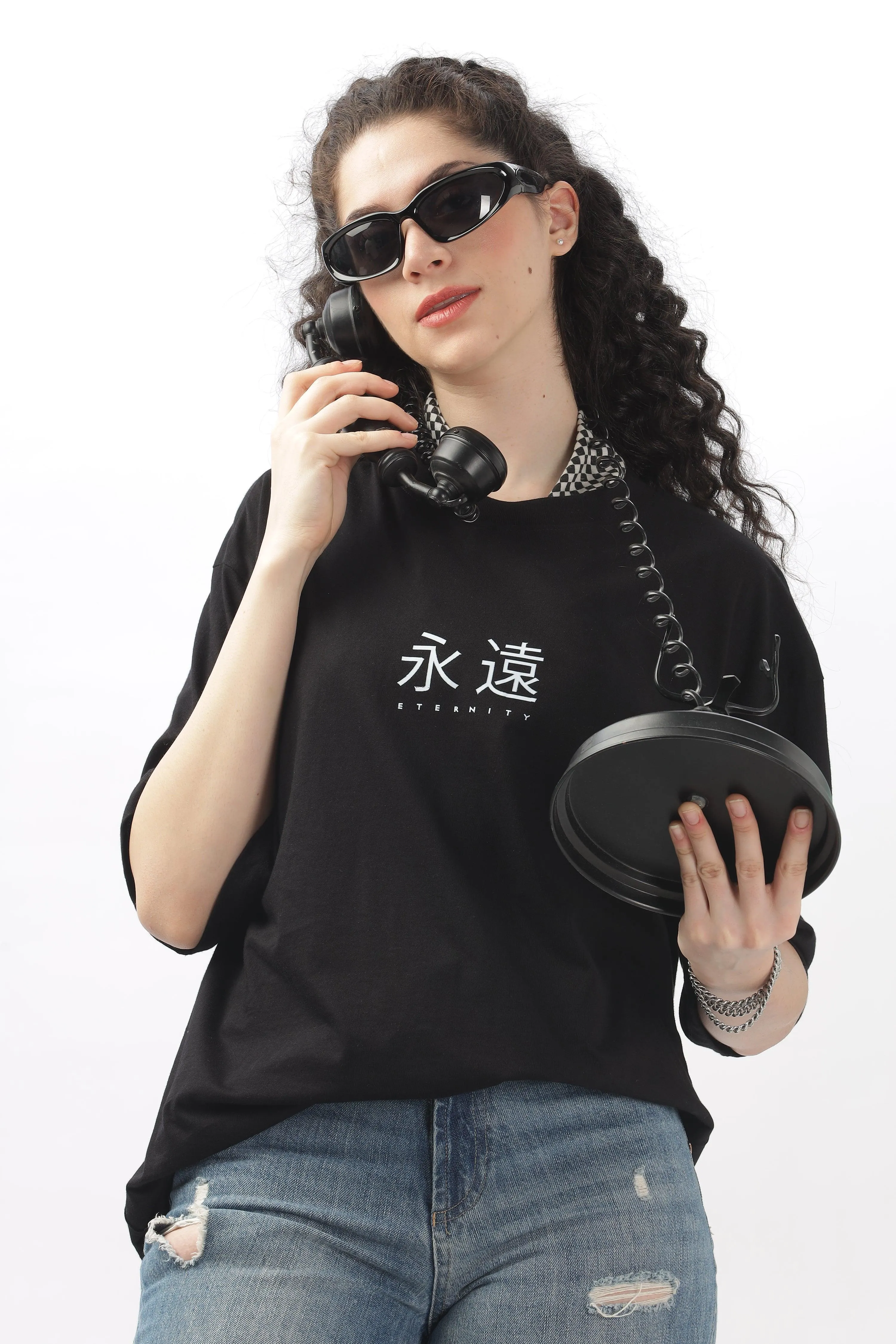 Eternity Black Oversized T-shirt