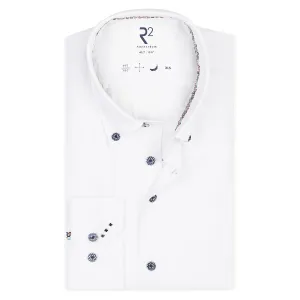 Extra long sleeves. Seersucker linen blend shirt