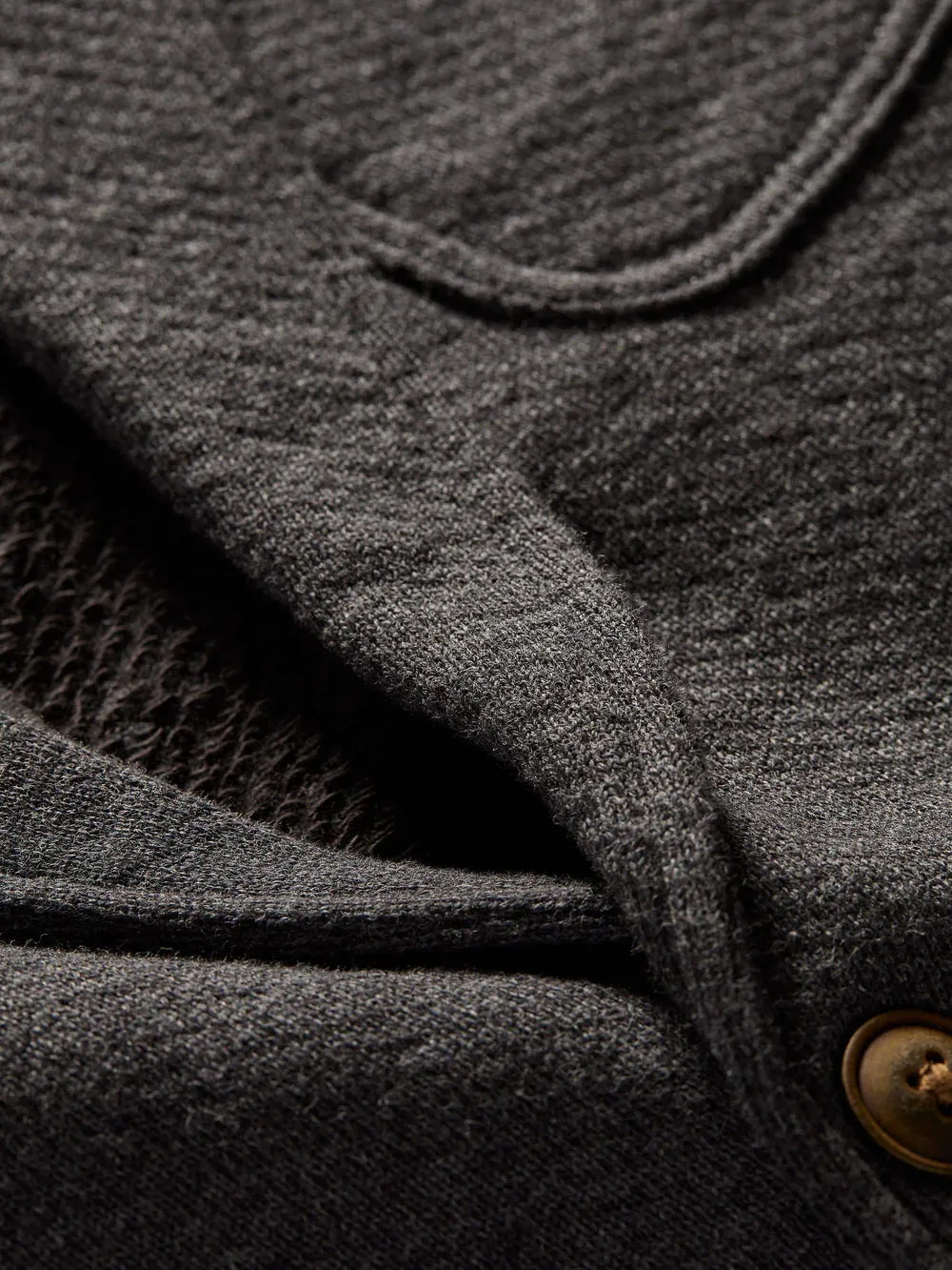 FAHERTY INLET KNIT BLAZER IN BLACK SKY MELANGE